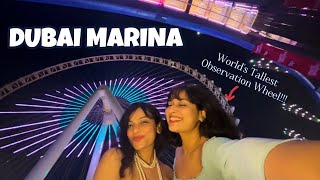 DUBAI MARINA 😍 We took ONLY  ₹170 Cruise to the World’s Tallest Ferris Wheel 😱