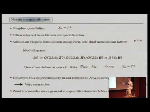 String Compactification (1 of 3) - Martijn Wijnholt