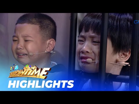 It's Showtime: Jaze at Argus, EMOSYONAL sa reenactment scene ng ‘Lolo and the Kid’ (Showing Bulilit)
