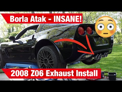INSANE Borla Atak Exhaust Install - Corvette Z06