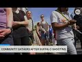 People Gather At Site Of Buffalo Supermarket Shooting