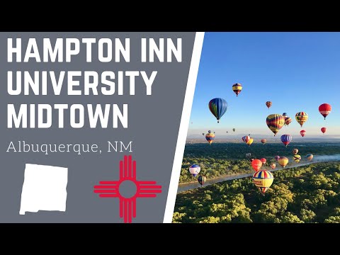 Hampton Inn University - Midtown King Room Tour (Albuquerque, New Mexico)