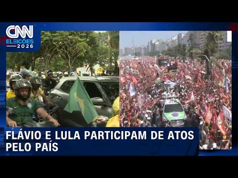 Flávio e Lula participam de atos no país; veja como estão as manifestações | CNN AGORA