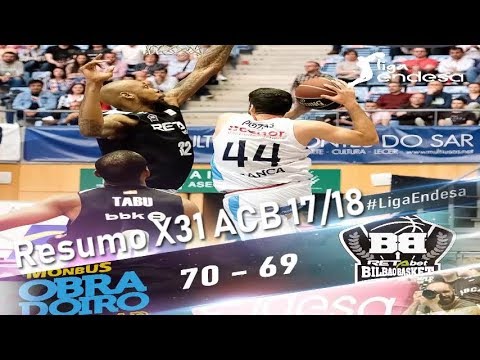 Resumo X31 ACB 17/18 Obradoiro _CAB Vs Bilbao_Basket