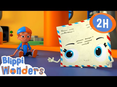 Mail | Blippi Wonders | Preschool Learning | Moonbug Tiny TV