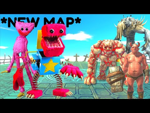 POPPY PLAYTIME CHARACTERS VS 15X INFERNALS IN *NEW HALLOWEEN MAP* - ANIMAL REVOLT BATTLE SIMULATOR