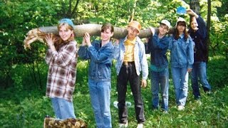 preview picture of video 'Туристский лагерь школьников, 1998 год'