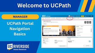 How to Navigate Your UCPath Portal - Manager