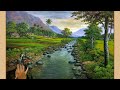 CARA MENGGAMBAR - MELUKIS PEMANDANGAN ALAM INDAH / HOW TO DRAW BEAUTIFUL LANDSCAPE BY DANDAN SA, 56
