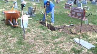 How to Install a monument in a cemetery t.flv