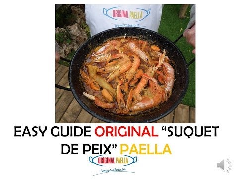 how to make an original "SUQUET DE PEIX" or "ZARZUELA", original paella recipe from Valencia Spain