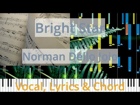 🎹Bright Star, Chord & Lyrics, Norman Dello Joio, Synthesia Piano