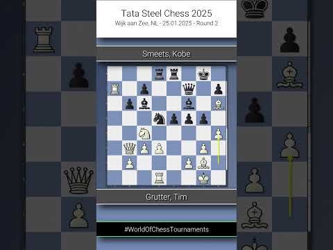 FM Tim Grutter vs FM Kobe Smeets | Tata Steel Chess 2025 | Round 2