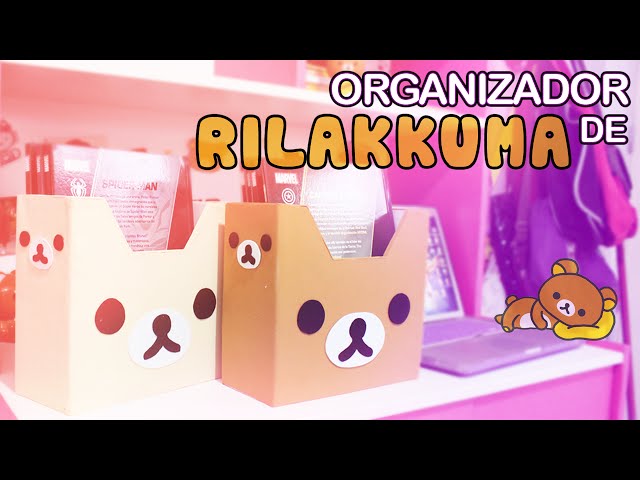 Vídeo relacionado con KRJGOERG Kawaii - Bolsa de almacenamiento para colgar en la pared, diseño de dibujos animados, oso Rilakkumas, bolsa para colgar en la puerta, gran capacidad, bolsas de almacenamiento para regalos