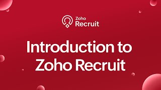 Zoho Recruit YouTube Video
