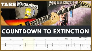 Megadeth - Countdown To Extinction - Guitar Tab | Lesson | Cover | Tutorial