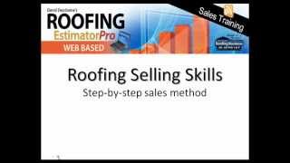 Roofing Sales Training - Roofing Selling Skills