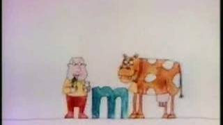 Sesame Street -  What comes out of a cow and starts with M?