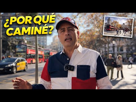 🚶🏻‍♂️Barcelona walking through La Rambla de Catalunya towards our Hotel