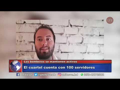 Bomberos durante la cuarentena
