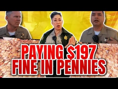 Activist Pays $197 Retaliatory Jaywalking Citation In Pennies!! MUST SEE!!