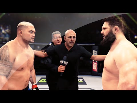 EA SPORTS UFC - Roy Nelson vs Mark Hunt CPU vs CPU Fight Simulation (Pro Difficulty)