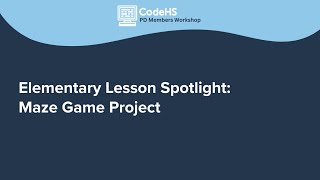 Elementary Lesson Spotlight: Maze Game Project thumbnail