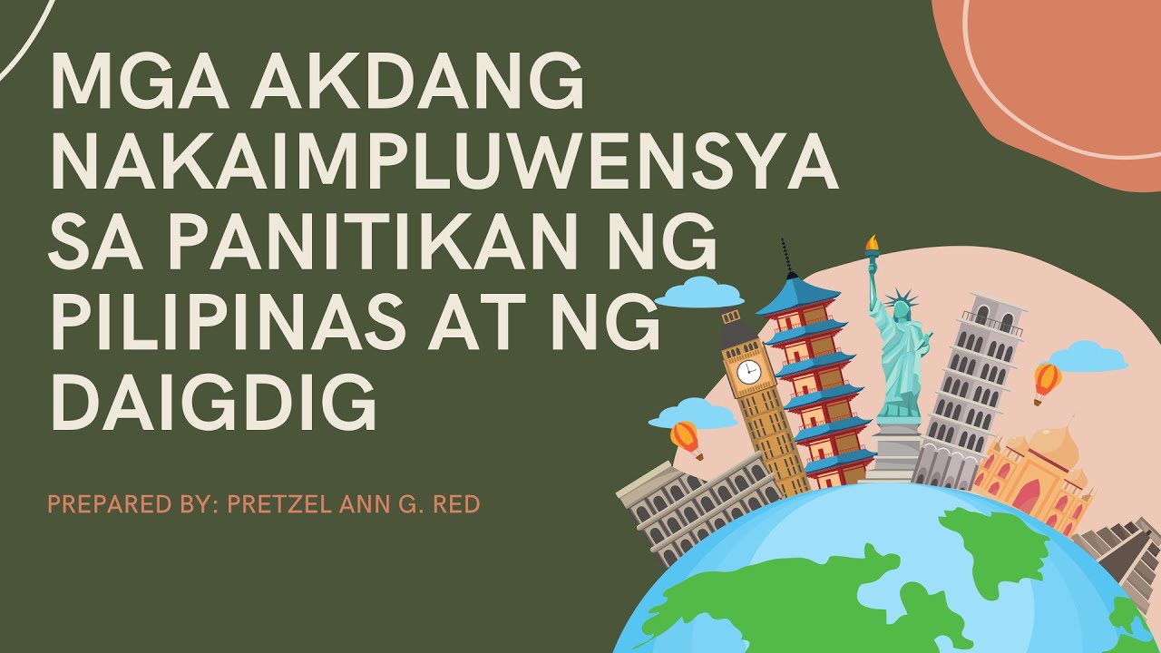 Mga Akdang Nakaimpluwensya sa Panitikan ng Pilipinas at ng Daigdig