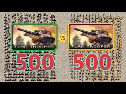Flak Troopers Battle - Veteran vs Elite - Red Alert 2
