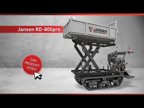 Vysokozdvižný pásový mini dumper – JANSEN RD-800Pro