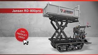 Vysokozdvižný pásový mini dumper – JANSEN RD-800Pro