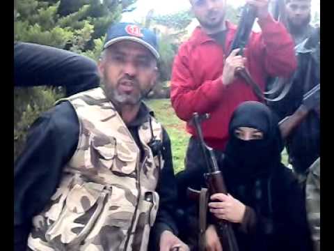 كلمة لعناصر كتائب رجال الله أثناء معارك خان العسل بمشاركة أحد المقاتلات