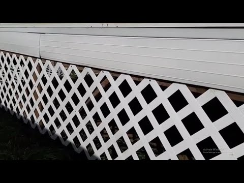 How to install plastic lattice on a deck.