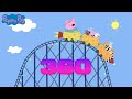Scariest Peppa Pig Roller Coaster Remix VR 360 Poor Daddy