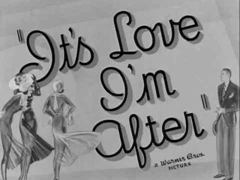 It's Love I'm After (1937) title sequence