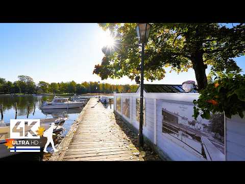 Walking in Ekenäs: Relaxing Autumn Walk in Finland 🍂 Slow TV 4K