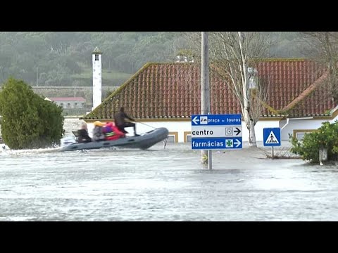 Video Thumbnail: Portugal hit by worst floods in decades as Storm Marta looms