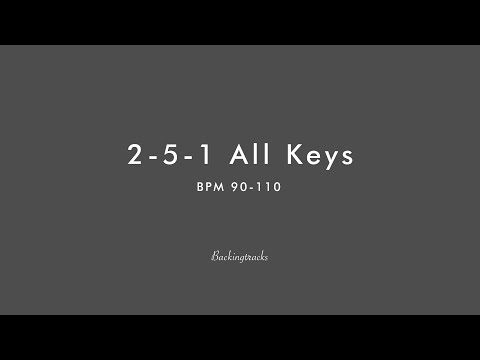 2-5-1 All Keys (90-110 bpm) - Jazz Improvisation Jam Backing Track Play Along