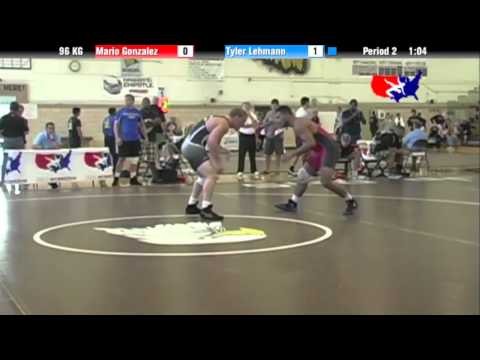 2012 Univ. WTT: 96 KG - Mario Gonzalez (Illini WC) vs. Tyler Lehmann (Unattached)