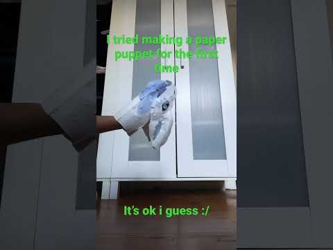 I tried making a paper a paper puppet for the first time it’s ok ig :/