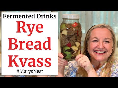 How to Make Kvass - Traditional Rye Bread Kvass Recipe - Probiotic Drink