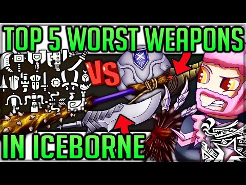 The Top 5 Worst Weapons in Monster Hunter World Iceborne! (Is YOUR Main Weapon the Worst) #iceborne