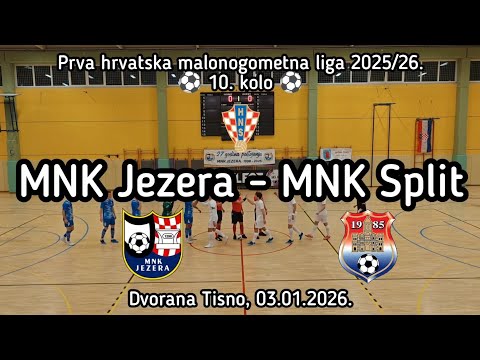 Prva HMNL 2025/26. - 10. kolo - MNK Jezera - MNK Split