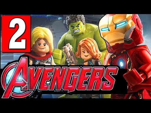 LEGO MARVELS AVENGERS Walkthrough Part 2 LEVEL SHIELD BASE / A LOKI ENTRANCE