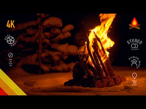 Polar Night ❄️🌙🔥 CAMPFIRE (real location - NO AI)