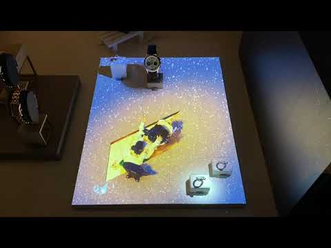 Projeções de vitrines da Bucherer Paris por ncff.ch