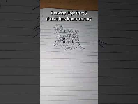 Drawing Jojo Part 5 Characters from Memory 🖌