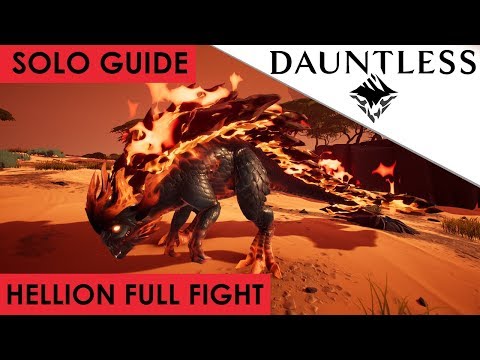 Dauntless - How To Solo Kill Hellion Guide and Full Fight [1080p PC Gameplay / Walkthrough]