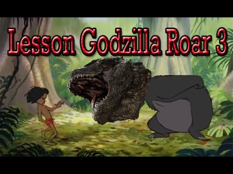 Baloo Teaching Mowgli how to Roar like Godzilla 3