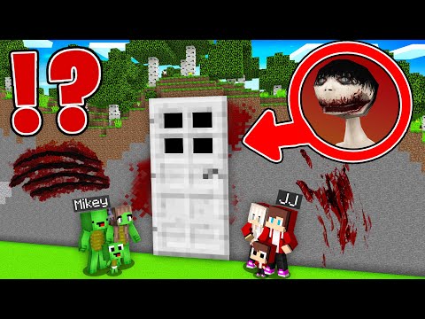 How JJ and Mikey Family found UMA Inside This BIGGEST DOOR in Minecraft? - in Minecraft Maizen!